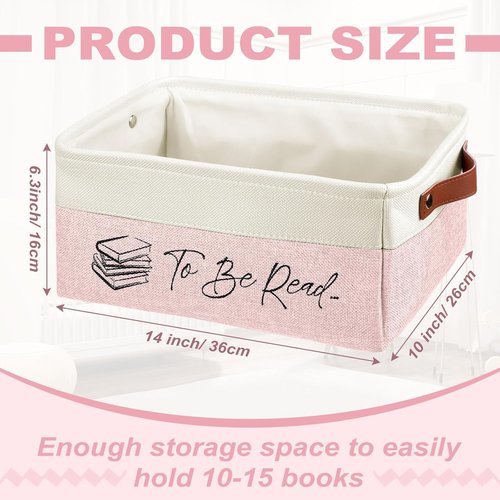 Marsui Book Storage Basket - TBR List Organizer for Book Lovers | Perfect Gift for Students & Teachers