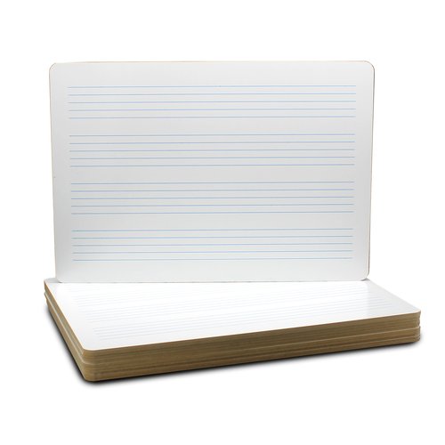 Flipside Products 11" x 16" Music Staff Dry Erase Board, Musical Notes, Musicians, Kids and Home Teaching, Pack of 12