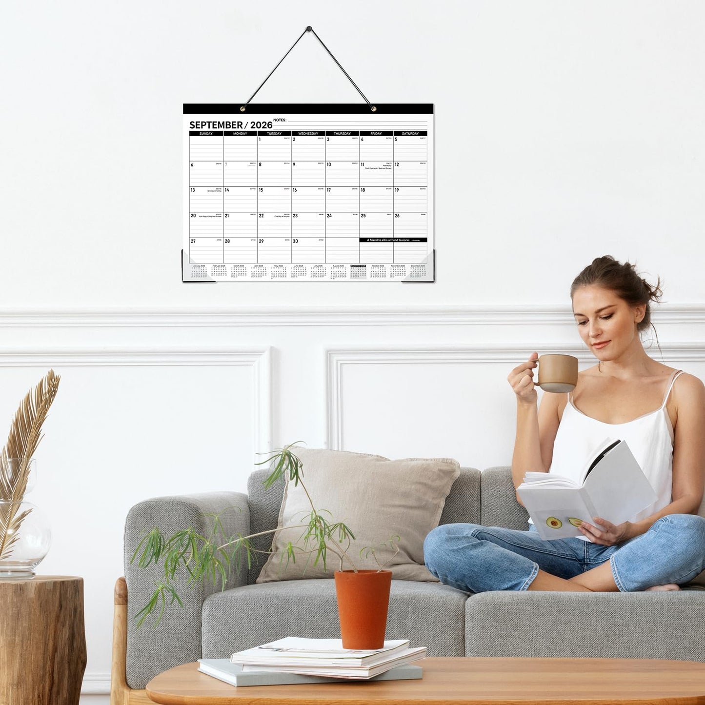 Desk Calendar 2026-2027 - JUL. 2026 - DEC 2027, 18 Months Large Desk Calendar 2026-2027, 17" x 12", Desk Pad, Large Ruled Blocks, to-do List & Notes, Best Desk/Wall Calendar for Planning or Organizing