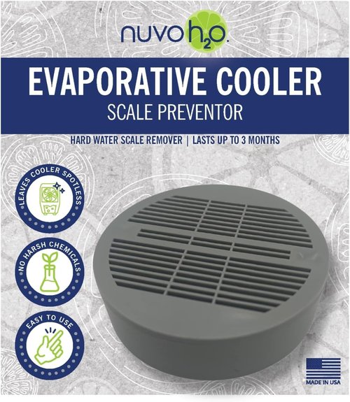 NuvoH2O Evaporative Cooler Scale Preventer Puck - Citrus Boost Formula Reduces Limescale - Lasts 3 Months