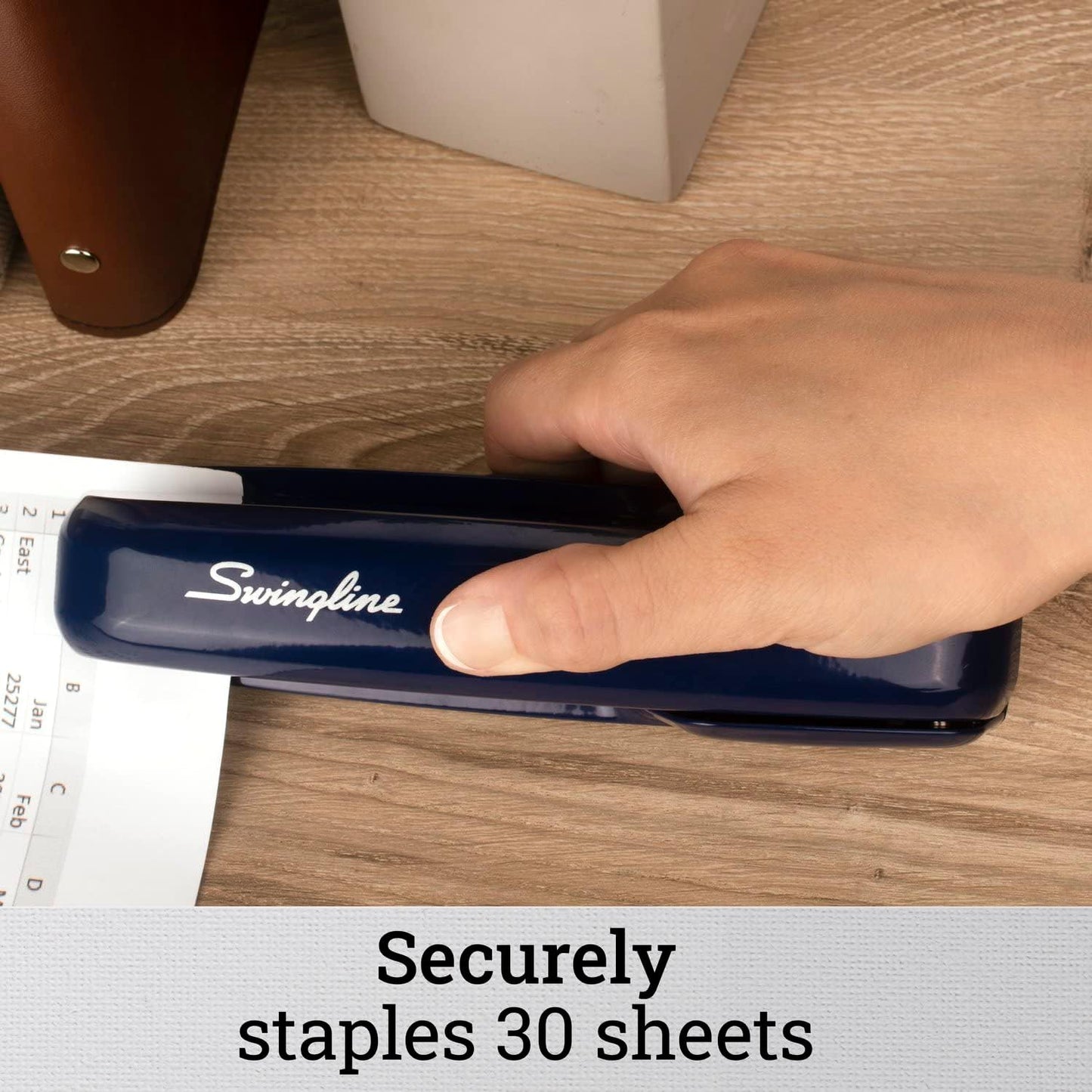 Swingline Stapler - Jam-Free 30 Sheet Capacity Metal Stapler in Royal Blue | Pack of 2