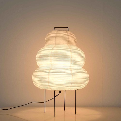 Teru Ji Kaikang 15.75" Desk Rice Paper Floor Light,Nordic Design Floor Lamp,Rice Paper Lantern Bedside Light,Living Room Desk Lamp Bedrooms Paper Desktop Lights