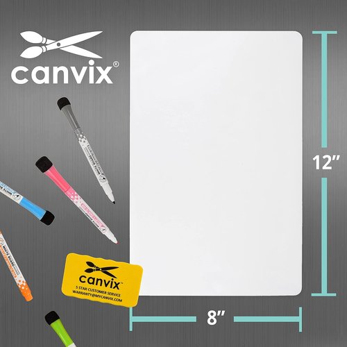 Magnetic Dry Erase Whiteboard by [Brand Name] - Removable, Residue-Free Memo Board for Home & Office | 12 x 8 Inches