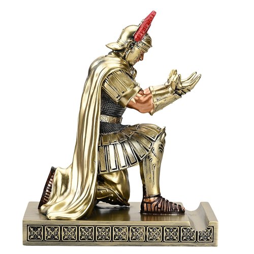 HDMbigmi Centurion Cloak Warrior Knight Pen Holder Mobile Phone Stand Desk Organizers and Accessories as Gift for Office and Home (Bronze)