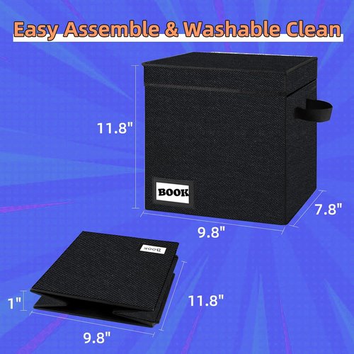Comic Book Storage Short Box by [Brand Name] - Heavy Duty 2 Pack | Holds 100-120 Comics, 11.8” x 9.8” x 7.8”