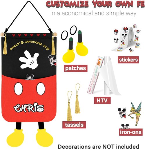 RUNROLE Pocket Felt Fish Extender - 10 Inch Width, Portable & Customizable for Gift Exchanges | Cruise Essentials
