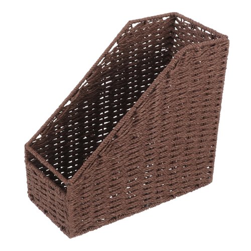 Desktop Document Organizer Simple Book Storage Rack for Mail Magazines Files Creative Vertical File Holder for Office Home Easy Identification with Notes