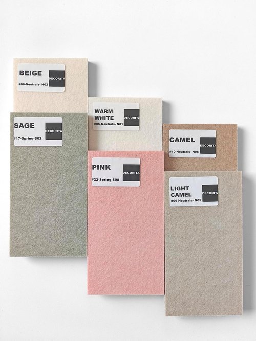 Regine Switzerland Felt Bulletin Board - Large Sage Green Pin Board for Office & Classroom | 12-Pack Wall Tiles