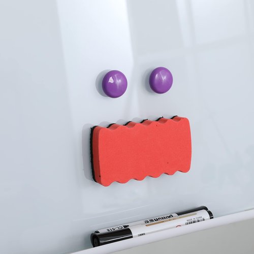 Dry Erase Board with Locking Casters Height Adjustable, Large Portable Magnetic Whiteboard with Stand, 36'' x 24'' Rolling Whiteboard for Office, Classroom & Home