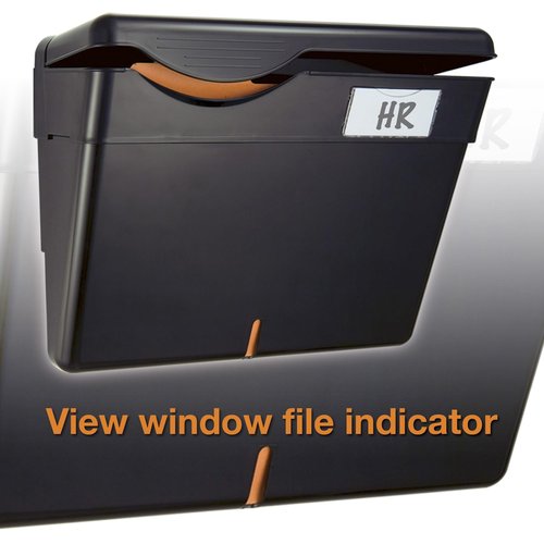 Officemate HIPAA Wall File with Cover (OIC21472),Black