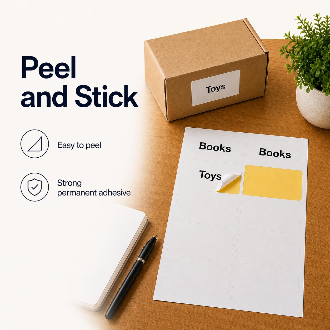 (2" x 4") 200 Sheets, Printable White Sticker Labels, Laser/Inkjet Printing - Matte, 10 per Page