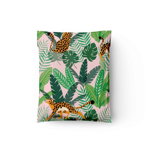 10x13 (100) Cheetahs Designer Poly Mailers Shipping Envelopes Premium Printed Bags (Pack of 2)