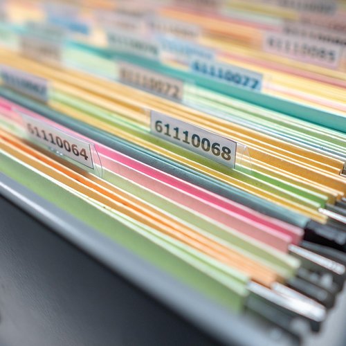 200 Pcs Hanging File Folder Tabs and 200 Pcs 2 Inch Inserts Labels, Plastic File Folder Tabs for Hanging Folders Files