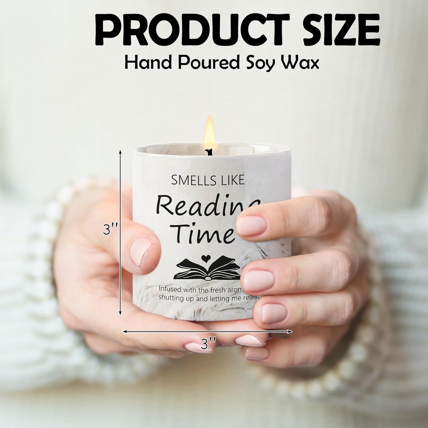 Skiennix Book Lovers Candle - Perfect Gift for Women, Librarians & Readers | 6 Oz Bookworm Scent