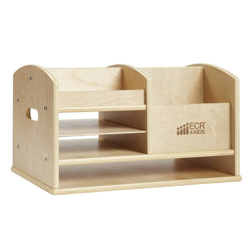 ECR4Kids Tabletop Supplies Storage Center, Teacher Caddy, Natural