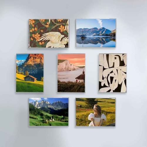 DigDozer 20 Pcs Acrylic Sign Holder 8.5 x 11, Dual-Purpose Wall Mount Sign Holders with Adhesive, Clear Plastic Frames Paper Display Sign Holders for Office, Store, Restaurant - Horizontal or Vertical