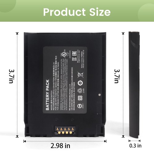 For Zebra TC57 Scanner Battery Replacement: For Zebra TC51 Battery - TC57 TC52 TC56 TC510 TC510K TC520L TC51HC TC57HO TC510K-1PAZU2P-A6 BT-000314 BTRY-TC51-44MA1-01 BTRY-TC51-4A1-01 Model Barcode