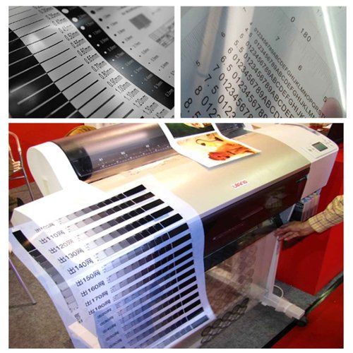 17" x 100' Waterproof Inkjet Transparency Film for Silk Screen Printing, 5 Mil Milky Transparency Film Roll with 2 inch Core for Screen Printers