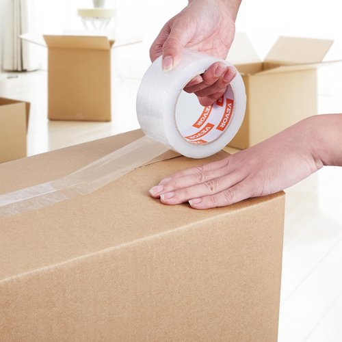 VEVOR Clear Packing Tape, 3 inches Core, 36 Rolls 1.88 Inches x 65 Yards Packing Tape, 2.7 Mil Thick, Heavy Duty Packaging Tape Designed for Moving, Storage and Packing, Shipping and Mailing, Office