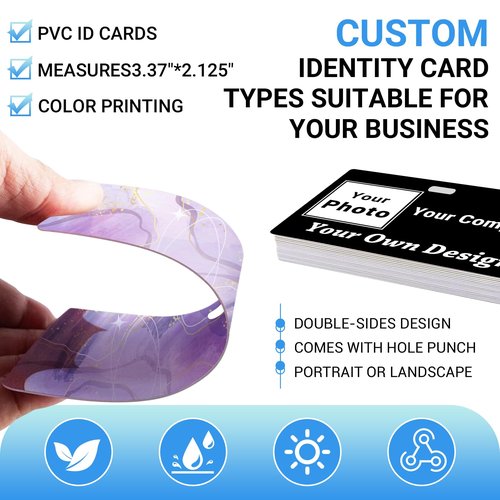 Custom Id Badge Custom Id Card Identification Badges Customizable Personalized Name Badge Customize Name Tag Photo Logo Employee Work Office Volunteer Customized Personal (Add Your Design-Vertical)
