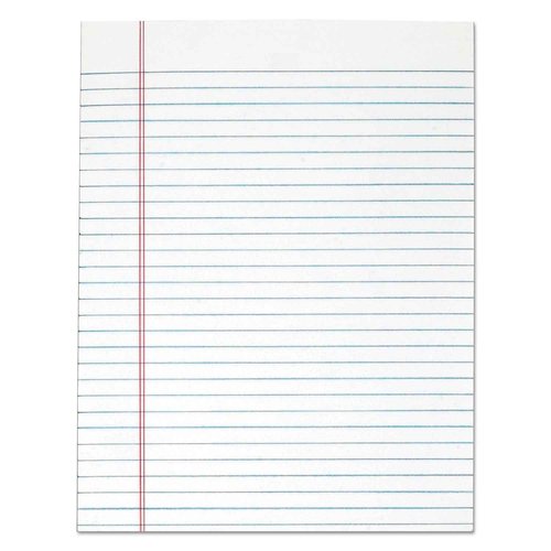 TOPS The Legal Pad Writing Pads, Glue Top, 8-1/2" x 11", Legal Rule, 50 Sheets, 12 Pack (7523)