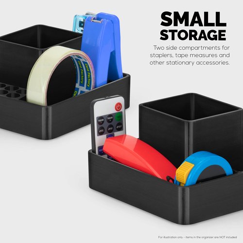 BRAINWAVZ Pen Holder & Desktop Stationary Organizer, TV Remote Control & Office Supplies, For Pens, Pencils, Scissors, Staplers Other Small Home Office Supplies & Accessories (D06)
