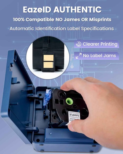 1 Inch Label Maker Machine with-Tape, 24mm Labeler Large Print Rechargeable, Wireless Bluetooth Thermal Transfer Printer Print Labels-Waterproof 9mm~24mm, Auto-Cut, P780BT for Home Office Business Use