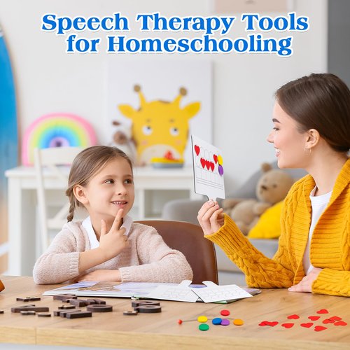 Lincia 25 Pcs Elkonin Box Phonemic Awareness Game - Magnetic Dry Erase Paddle Boards with Circle & Heart Magnets for Speech Therapy Phonics Preschool Science of Reading Classroom Must Have