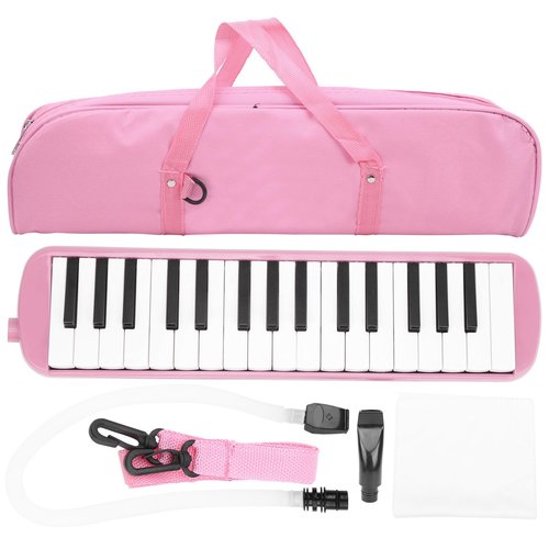 32 Keys Melodica Air Piano Keyboard with Mouthpiece Blowpipe for Beginners Adults Gift ()