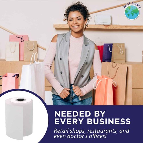 Thermal Receipt Paper for Dejavoo Terminal by Paper Planet | 30 Rolls | P1, P3, P8, QD1, QD2, QD4, Z8, Z9, Z11
