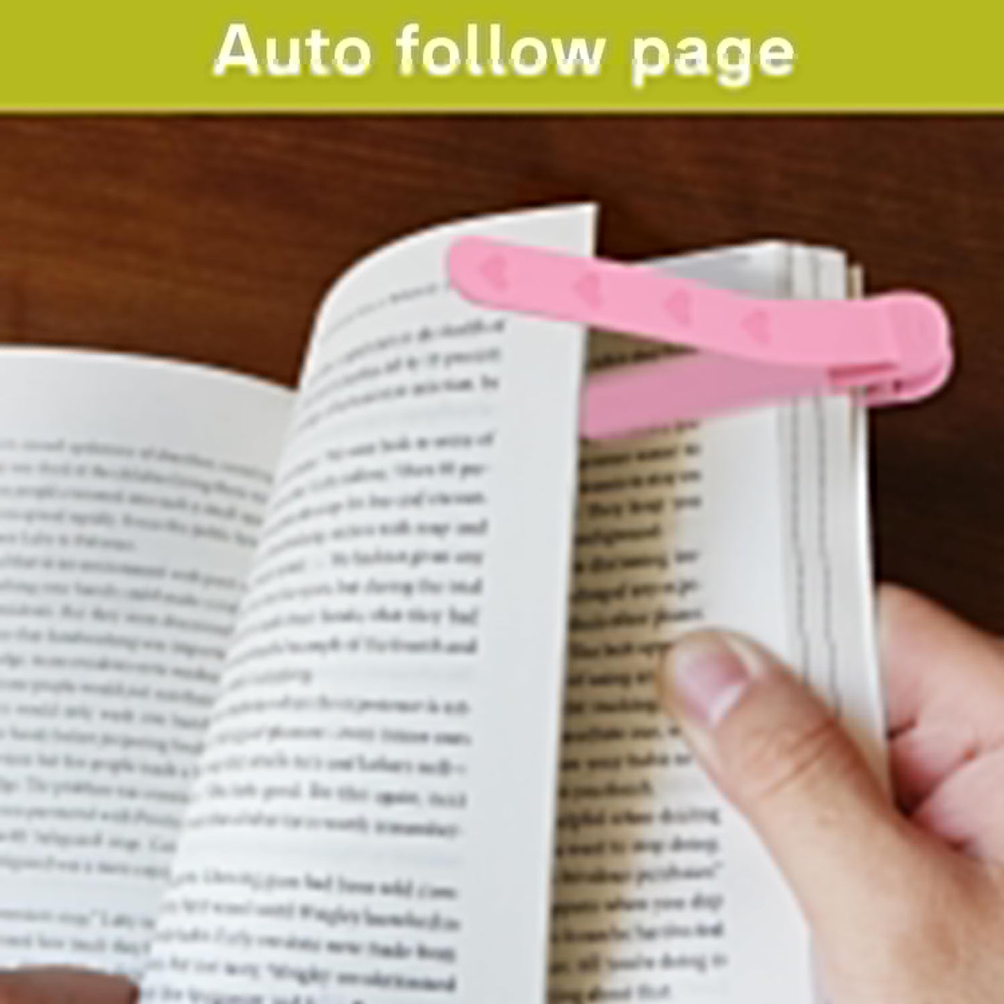 SMUK Heart Bookmarks - 3Pcs Automatic Silicone Page Markers for Book Lovers | Cute Reading Gifts