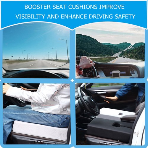 COMFelicify Extra Thick Office Chair seat Cushion, Back and Hip Pads, Non-Slip seat Cushion for Long Hours in wheelchairs/Cars and Dining Chairs.