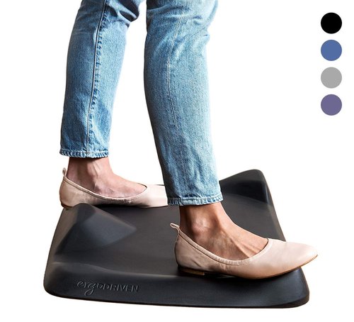 Topo Mini by Ergodriven | The Smaller Not-Flat Standing Desk Anti-Fatigue Mat with Calculated Terrain (Mulberry Purple)