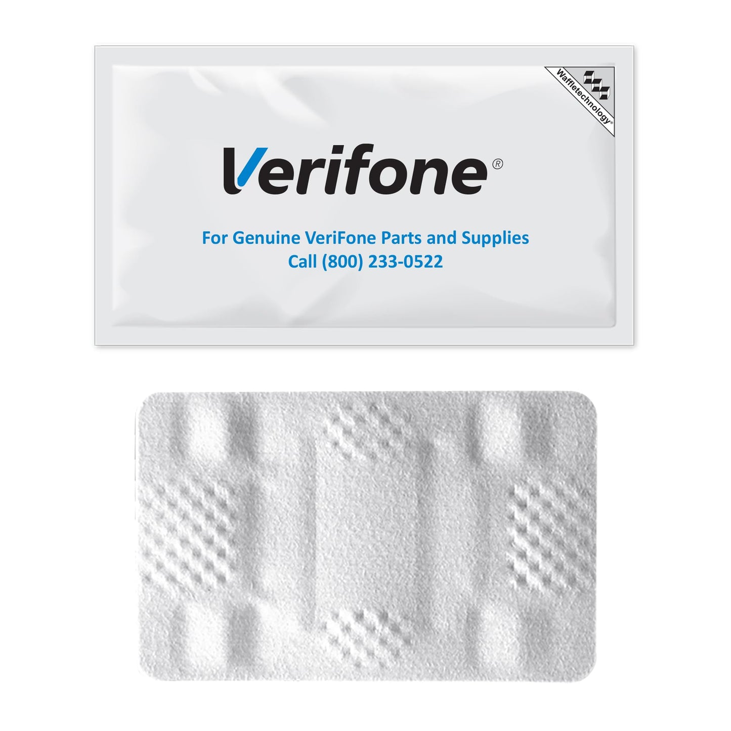 KICTeam - Waffletechnology® Cleaning Cards for Verifone Card Reader Payment Machines (40 Cards) - Verifone Tested & Approved - Presaturated with Quick Drying Solution - Made in USA