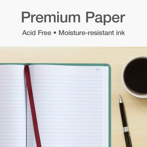 Boorum & Pease 66150R Account Book, Record-Ruled, 150 Pages, 12-1/8-Inch x7-5/8-Inch, Blue