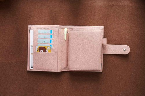 Moterm Pocket Versa - Pocket Size Binder Planner and Wallet Combo (Pebble-Dusty Rose, 19mm Ring)