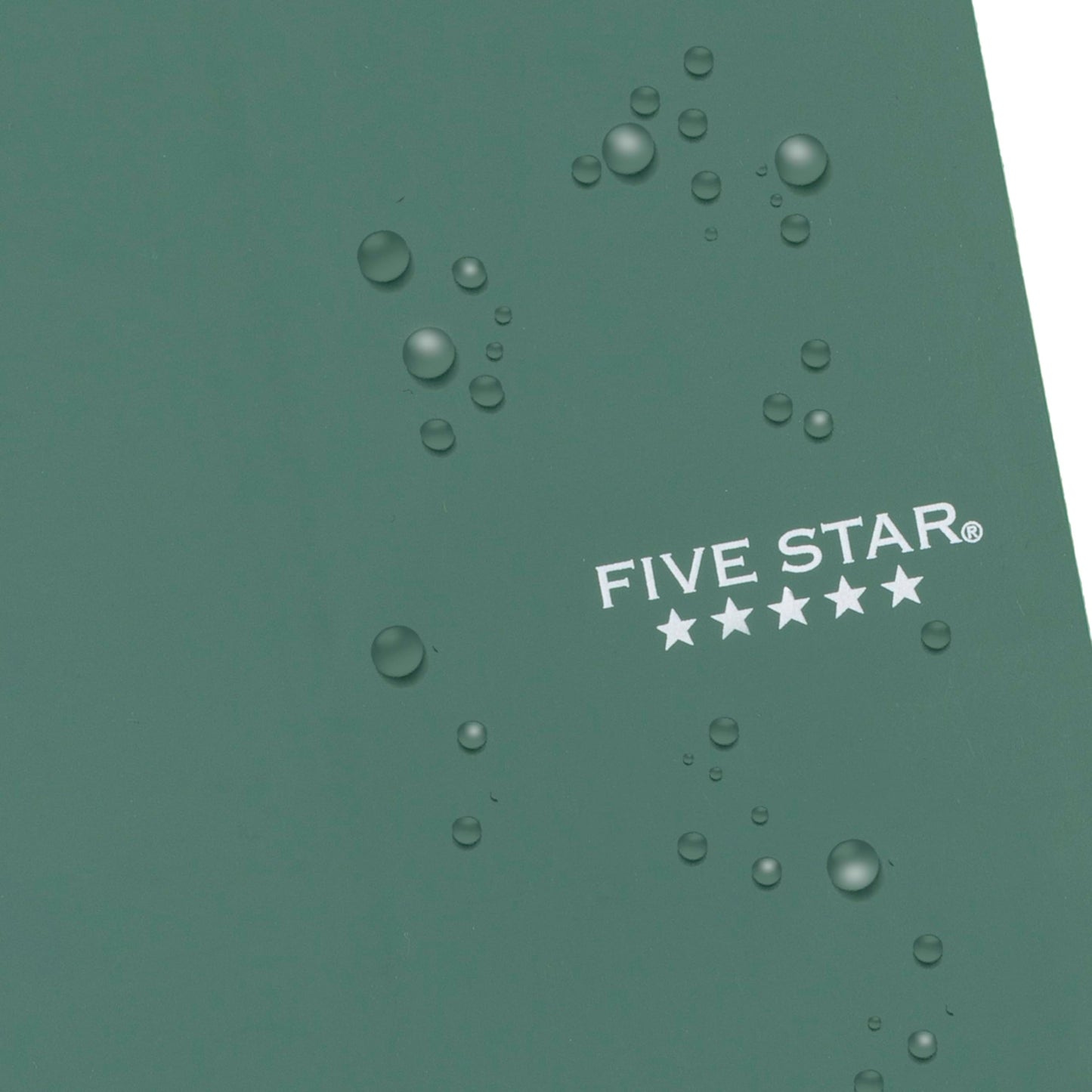 Five Star Spiral Notebook, 1 Subject, College Ruled Paper, 4-3/8" x 7", Personal Size, 80 Sheets, Fights Ink Bleed, Water Resistant Cover, Seaglass Green (450048CH1-ECM)