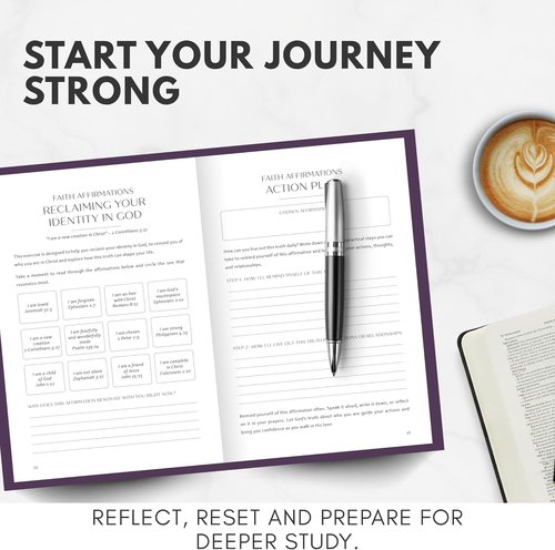 Bible Study Journal - 365-Day Guided Scripture Study & Prayer Tracker | A5 Hardcover, Elegant Design for Spiritual Growth