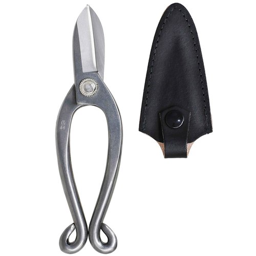 KAKURI Ikenobo Shears Japanese Flower Scissors for Fresh Flower Arranging 6.5" Professional Floral Scissors, Japanese Stainless Steel, Silver, Made in JAPAN