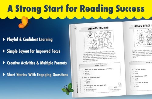 1st Grade Reading Comprehension Workbook by [Brand Name] - 120 Engaging Activities to Boost Skills & Confidence