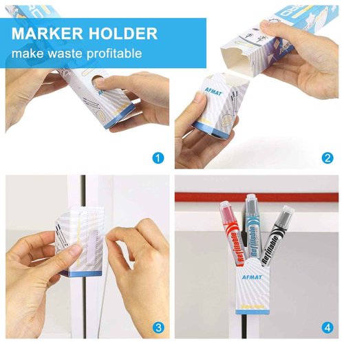 AFMAT WS002 Whiteboard Sticker, 11ft Dry Erase Wallpaper, Peel and Stick Whiteboard Contact Paper for Wall, 132'' x 17.3'' White Board Stick on Wall, Dry Erase Board Roll Adhesive, 6 Markers, 2 Rolls