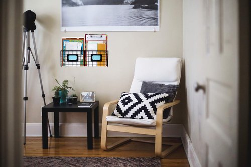 2-Slot Home Office Desk Organizer - Wall Mount Magazine Holder - Metal Mail Basket - Black