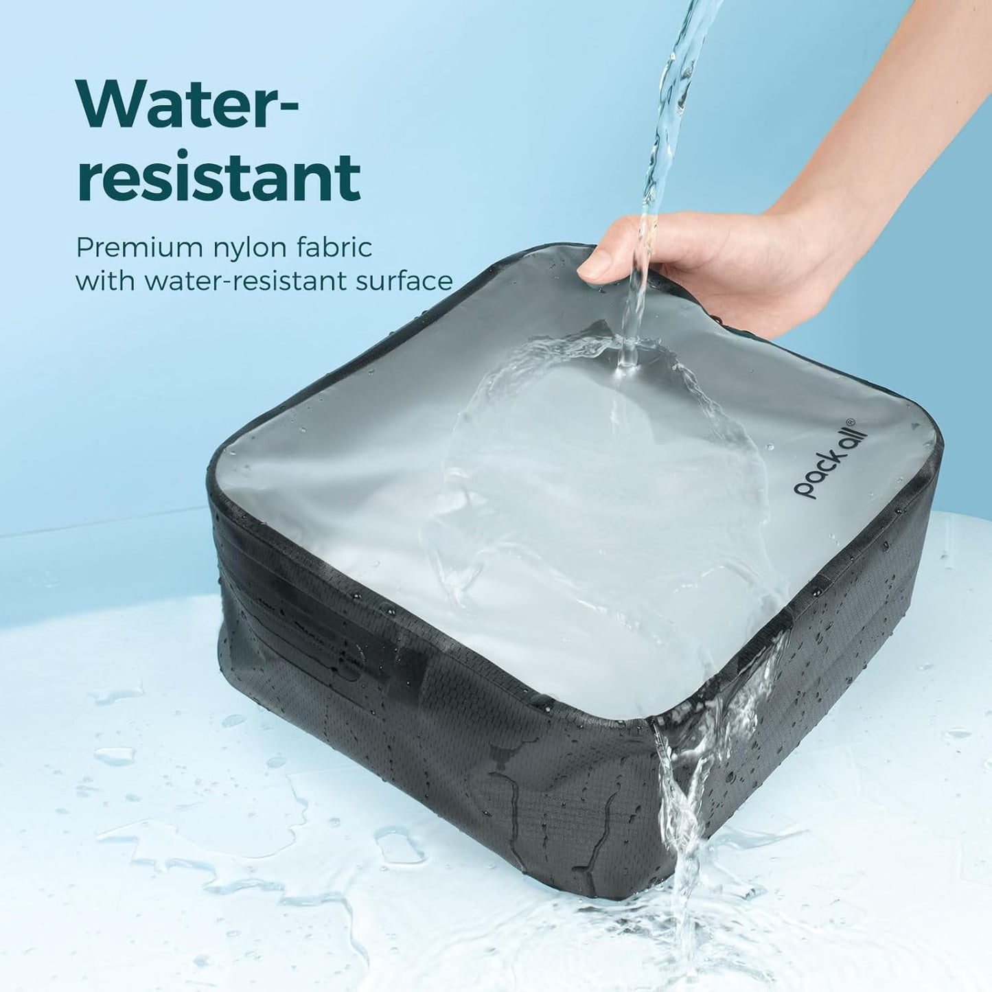 Skiennix Seamless Clear Toiletry Bag - Tear-Resistant, Water-Resistant Travel Organizer | Medium Size