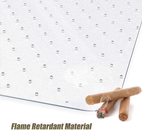 Kuyal Office Chair Mat - Transparent, Thick & Sturdy Floor Protection for Low Pile Carpets | 36" X 48" Rectangle