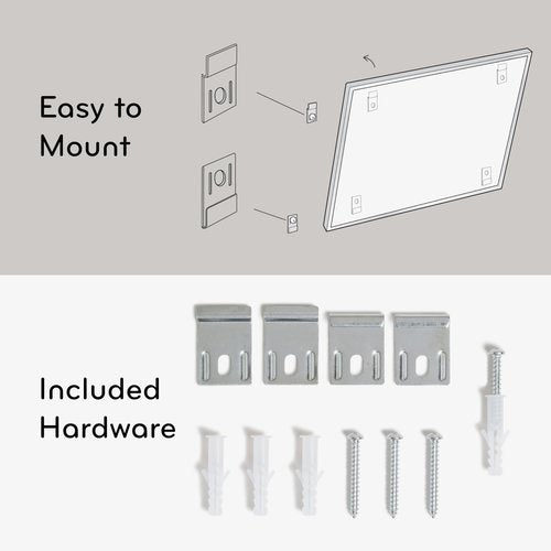 U Brands Magnetic Dry Erase 4-in-1 Calendar Board, 24"x18", Silver Aluminum Frame