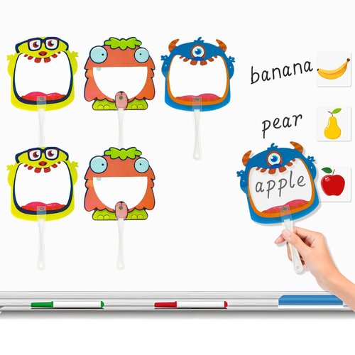 HOOJOJO Reading Guide Handheld Paddles Teacher Supplies for Classroom Reading Tracker for Kids Reading Sight Words Games Finger Reading Dyslexia Tools