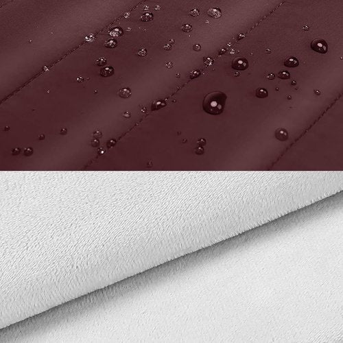 MOSISO Laptop Case - 13.3 Inch Puffy Sleeve for MacBook Air & More | Wine Red Polyester Design