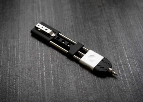 TEC Accessories - Ko-Axis™ Rail Pen - Aluminum - Graphite Black Cerakote - Everyday Carry - Gifts for Men