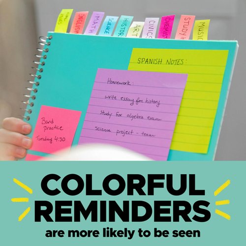 Post-it Flags 683-5CF, 5 Colors, 0.47 inch x 1.70 inch, Set of 2, 200 Total Flags
