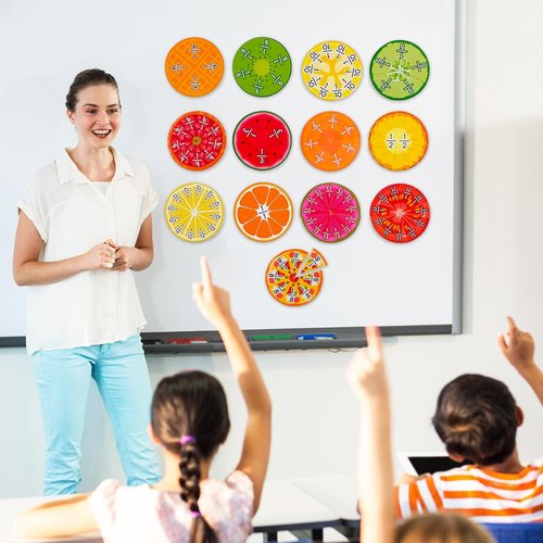Simply Magic 112 PCS Yummy Magnetic Fractions - Engaging Classroom Math Manipulatives for Grades 2-5
